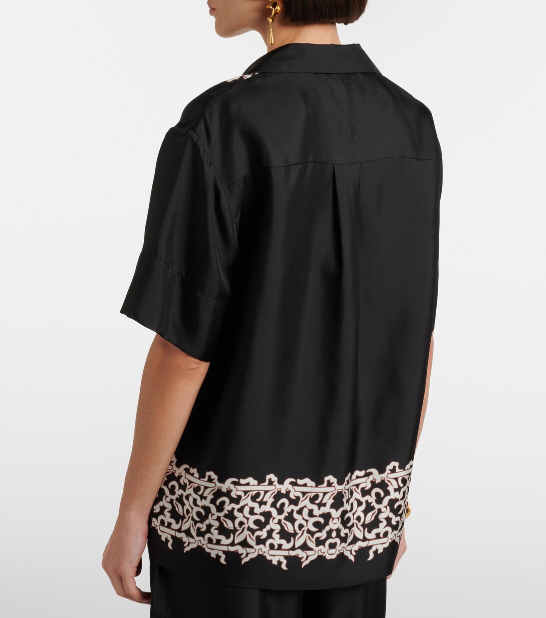 Camisa Sundia de seda  estampada | Rebecca Vallance