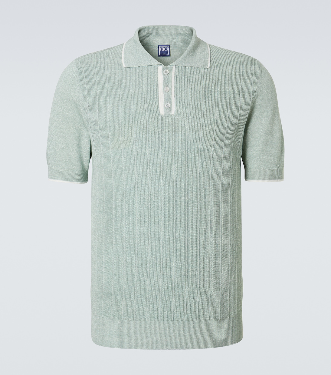 Dodo linen and cotton polo shirt | Fedeli