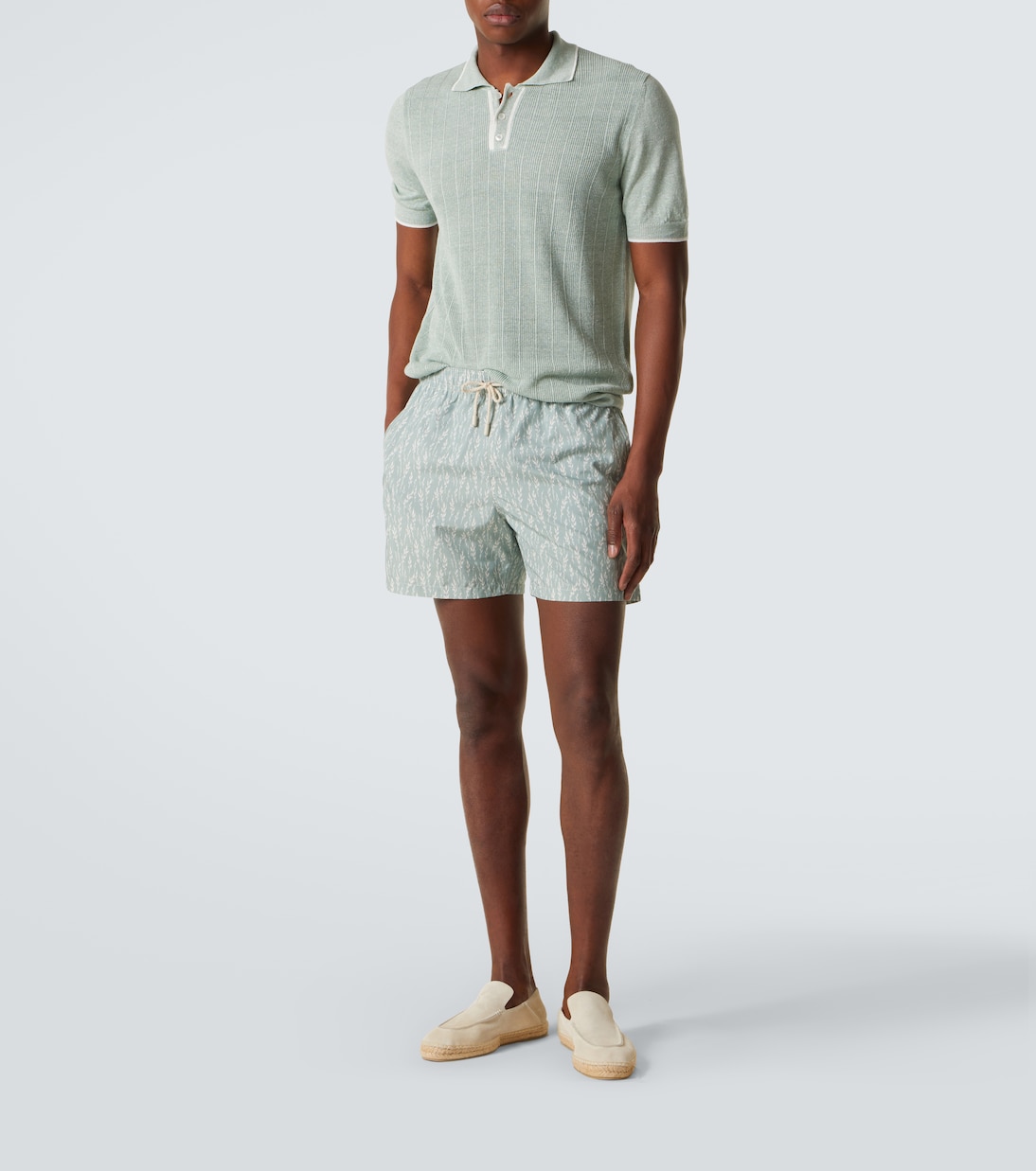 Dodo linen and cotton polo shirt | Fedeli