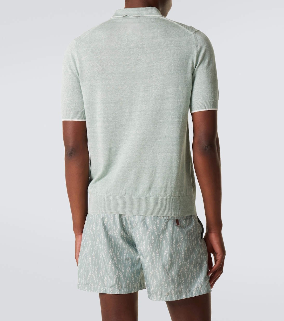 Dodo linen and cotton polo shirt | Fedeli