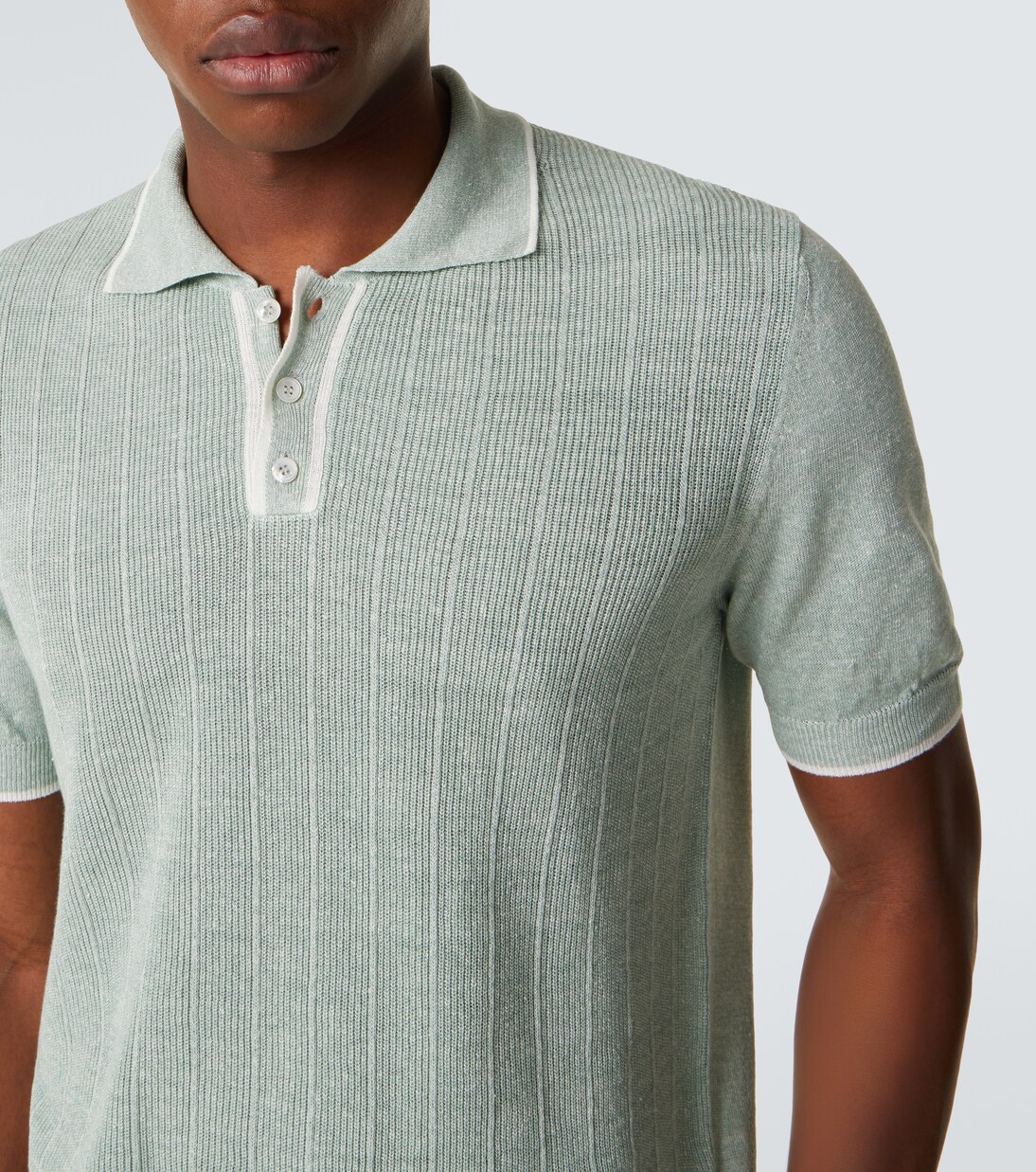 Dodo linen and cotton polo shirt | Fedeli