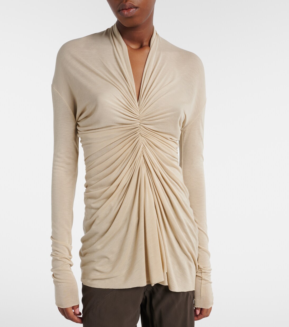Radiance gathered top | Rick Owens
