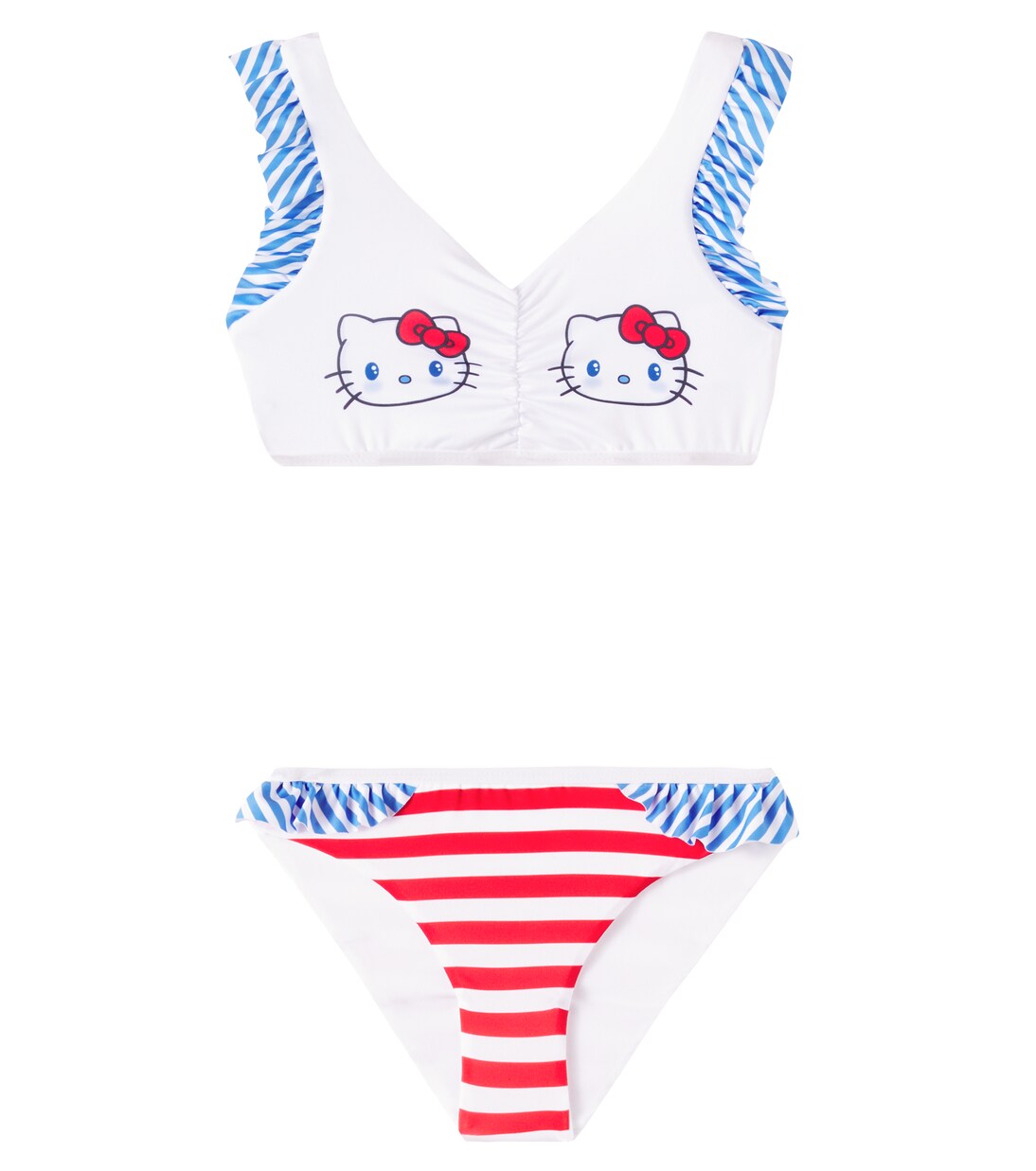 x Hello Kitty – Bikini rayé | Monnalisa