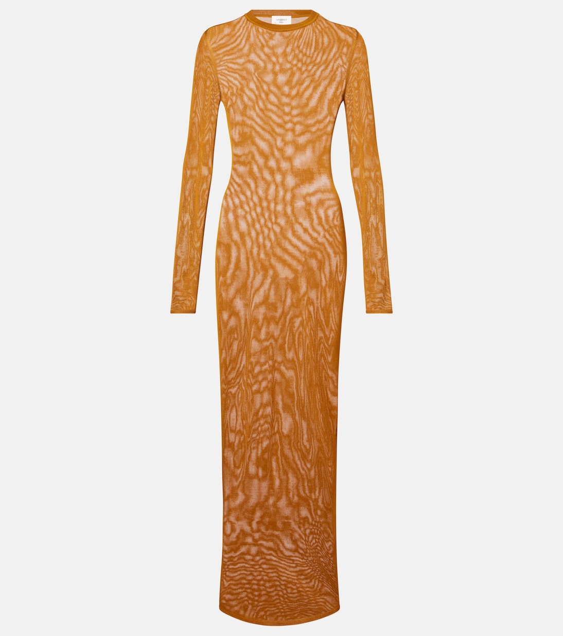 Knitted semi-sheer maxi dress | Saint Laurent