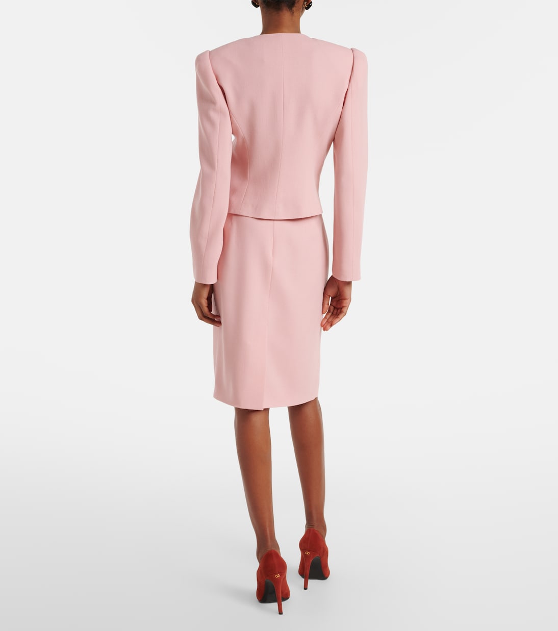 Virgin wool midi skirt | Valentino