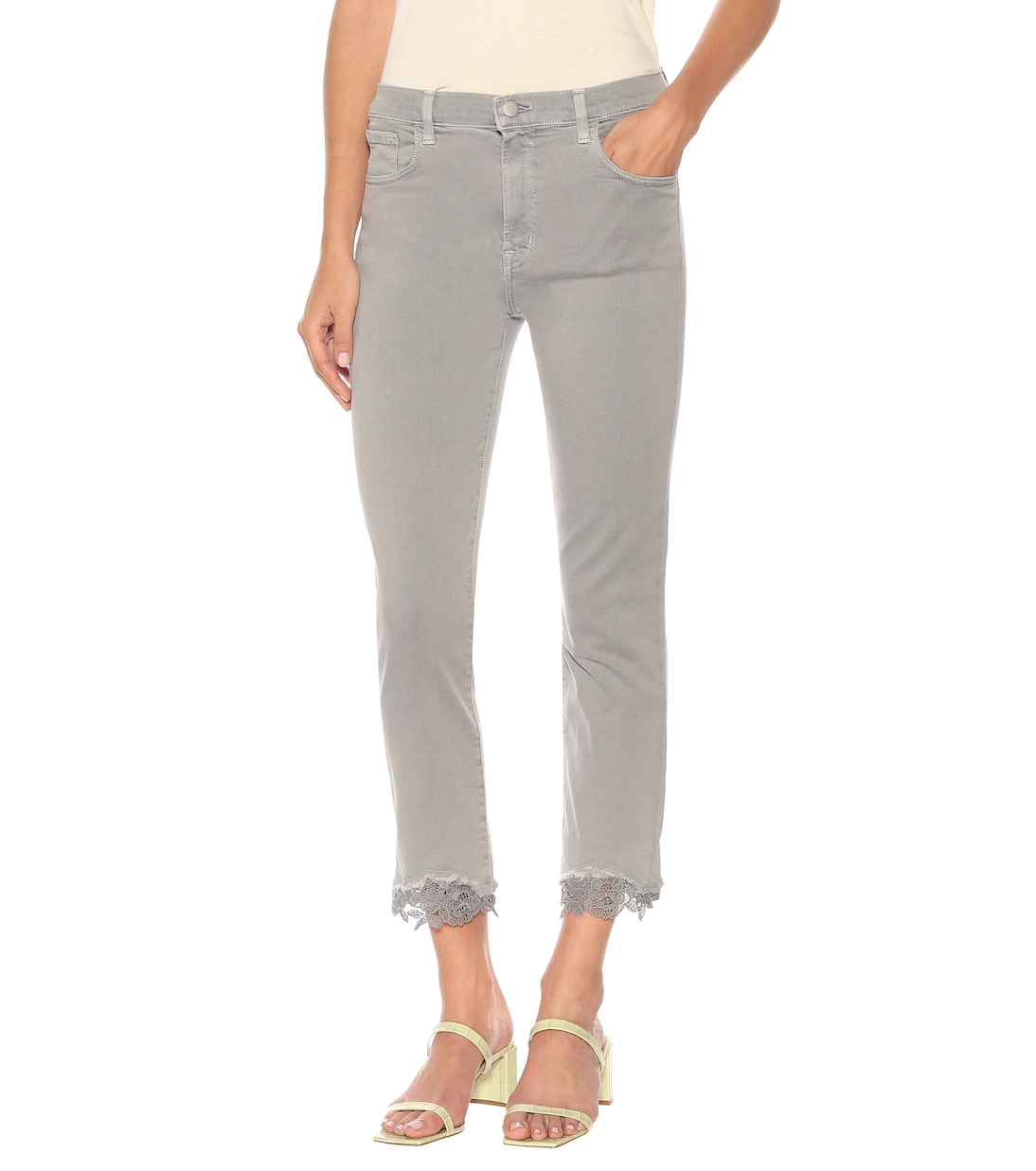 Ruby cropped high-rise skinny jeans | J Brand