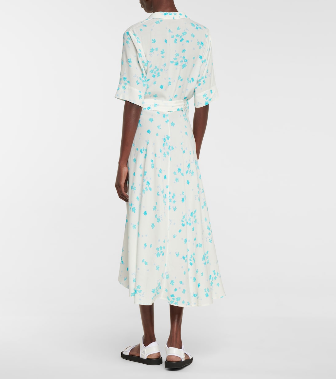 Wickelkleid aus Crêpe | Ganni