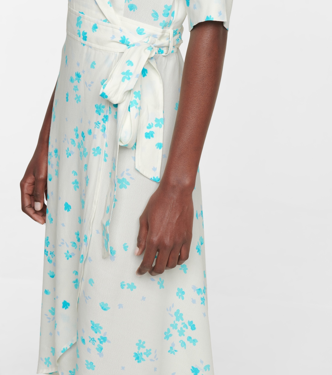 Wickelkleid aus Crêpe | Ganni