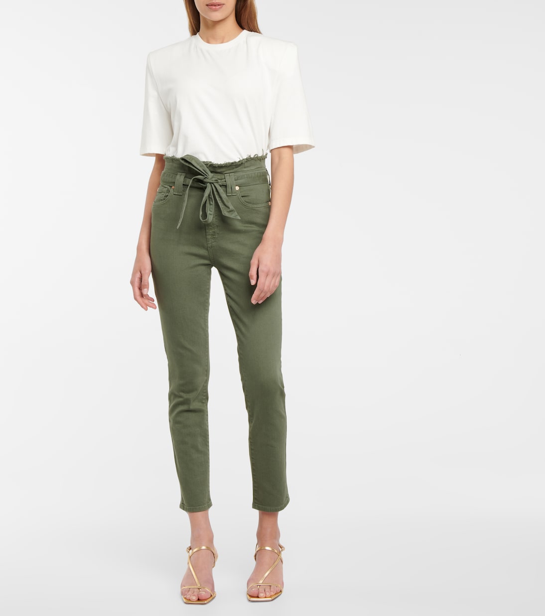 High-rise skinny jeans | 7 For All Mankind