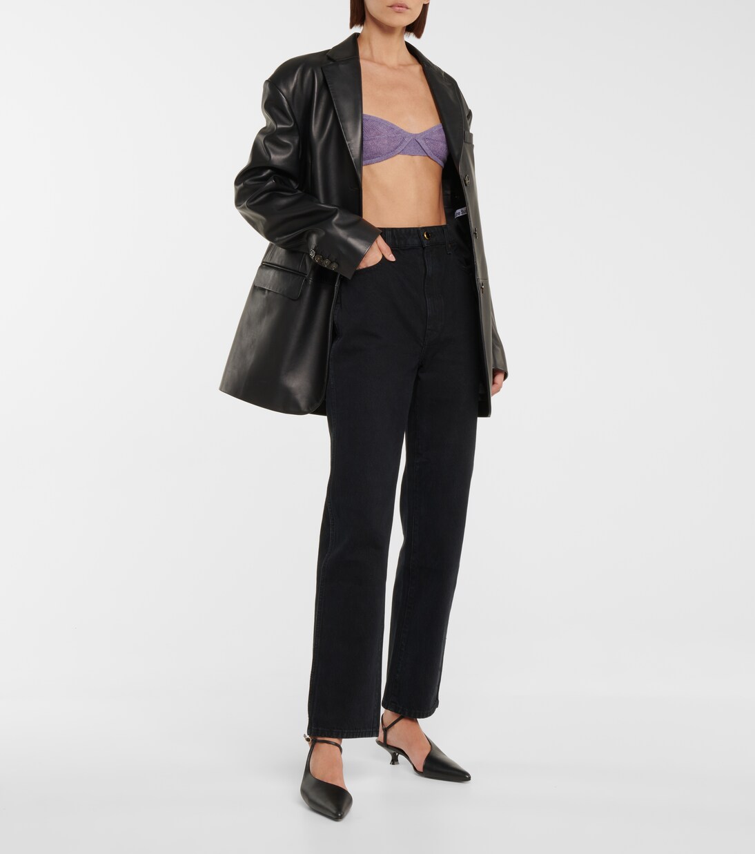 Seville leather slingback pumps | Khaite