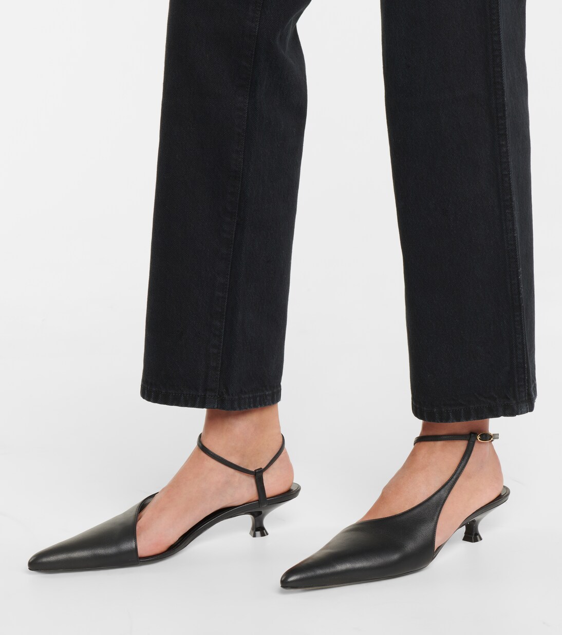 Seville leather slingback pumps | Khaite