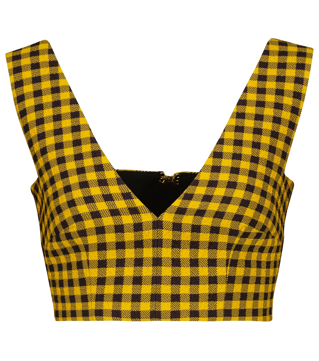 Joice gingham cloque crop top | Emilia Wickstead