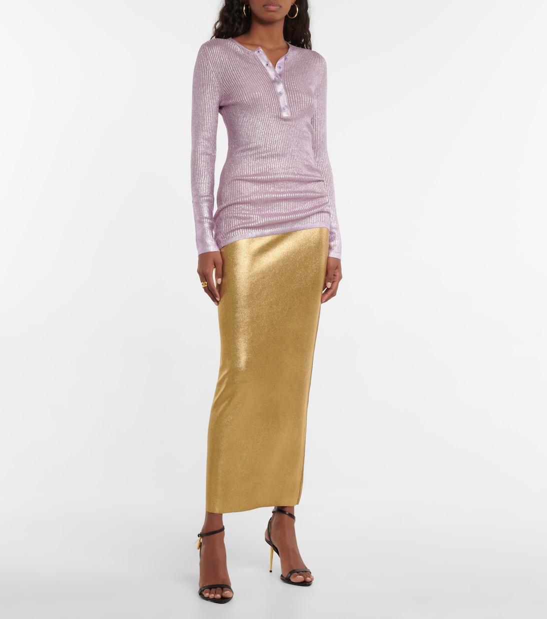 Top de cachemir y seda acanalado | Tom Ford
