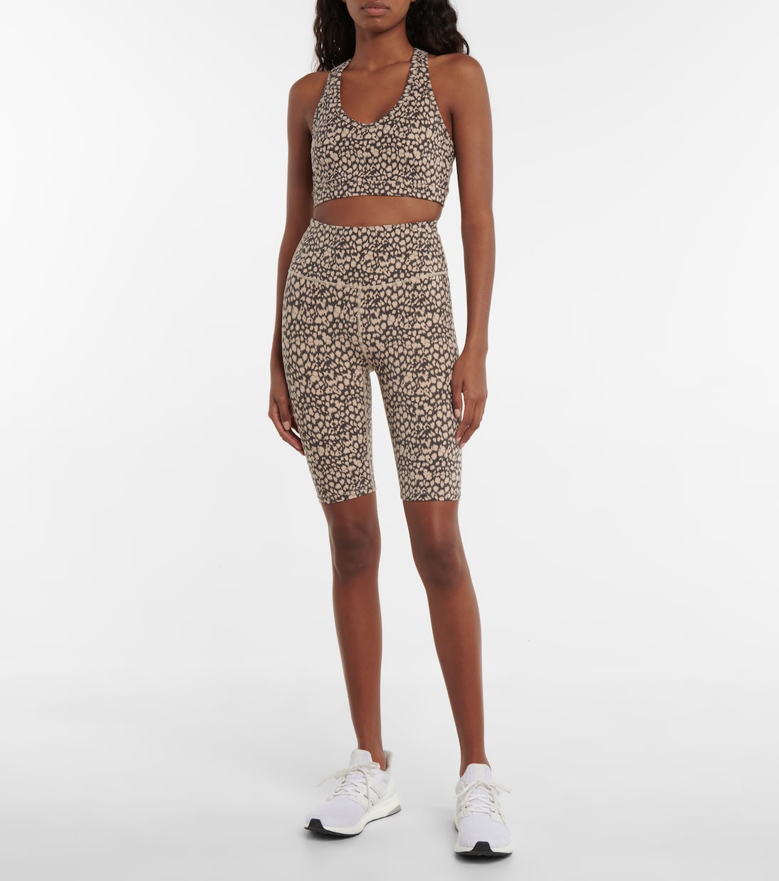 Park printed racerback sports bra | Varley