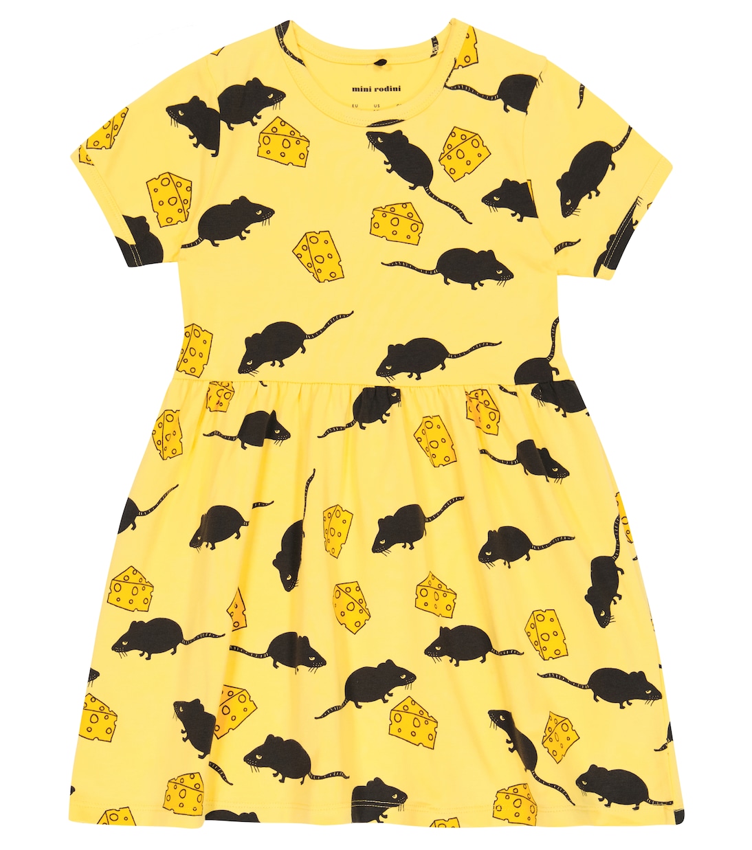 Abito in misto cotone con stampa | Mini Rodini