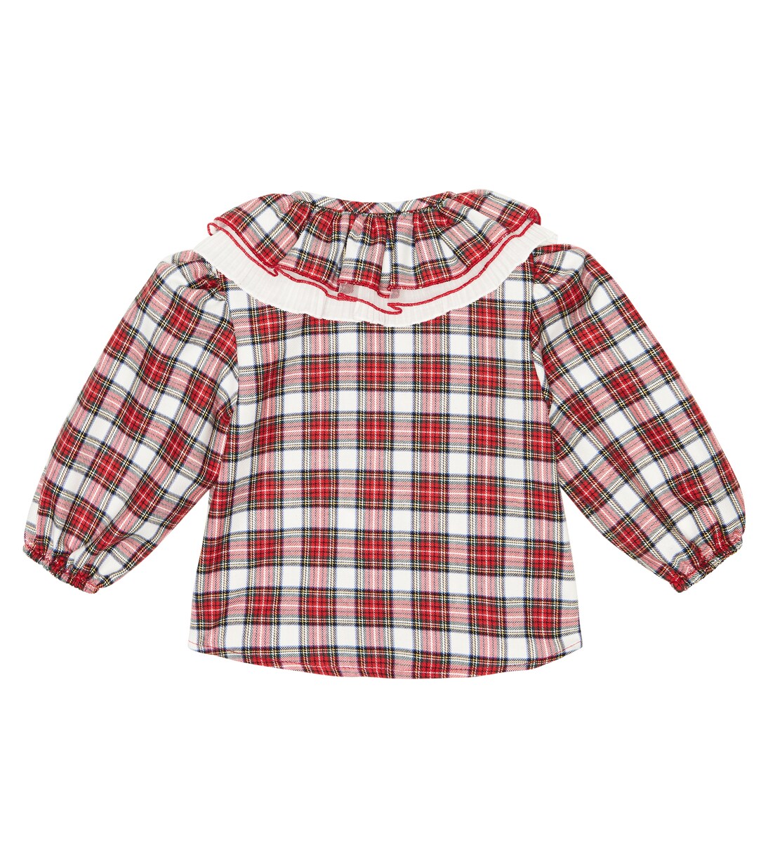 Baby - Blusa in misto cotone a quadri | Monnalisa