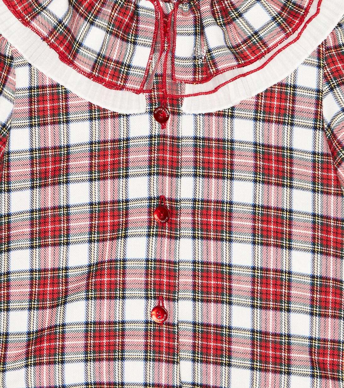 Baby - Blusa in misto cotone a quadri | Monnalisa