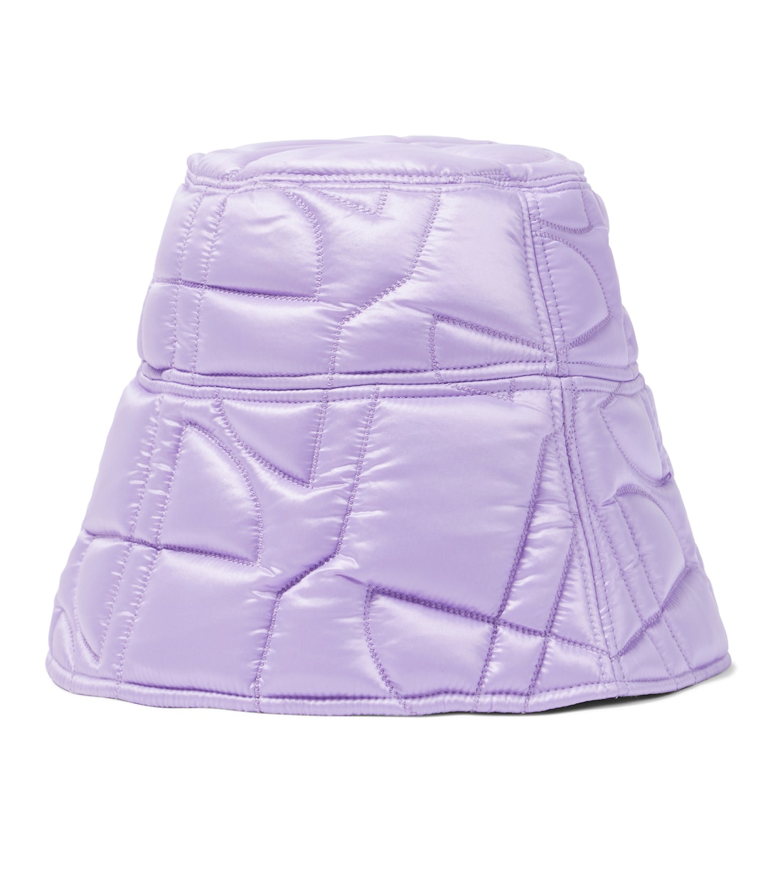 Logo quilted satin bucket hat | Patou