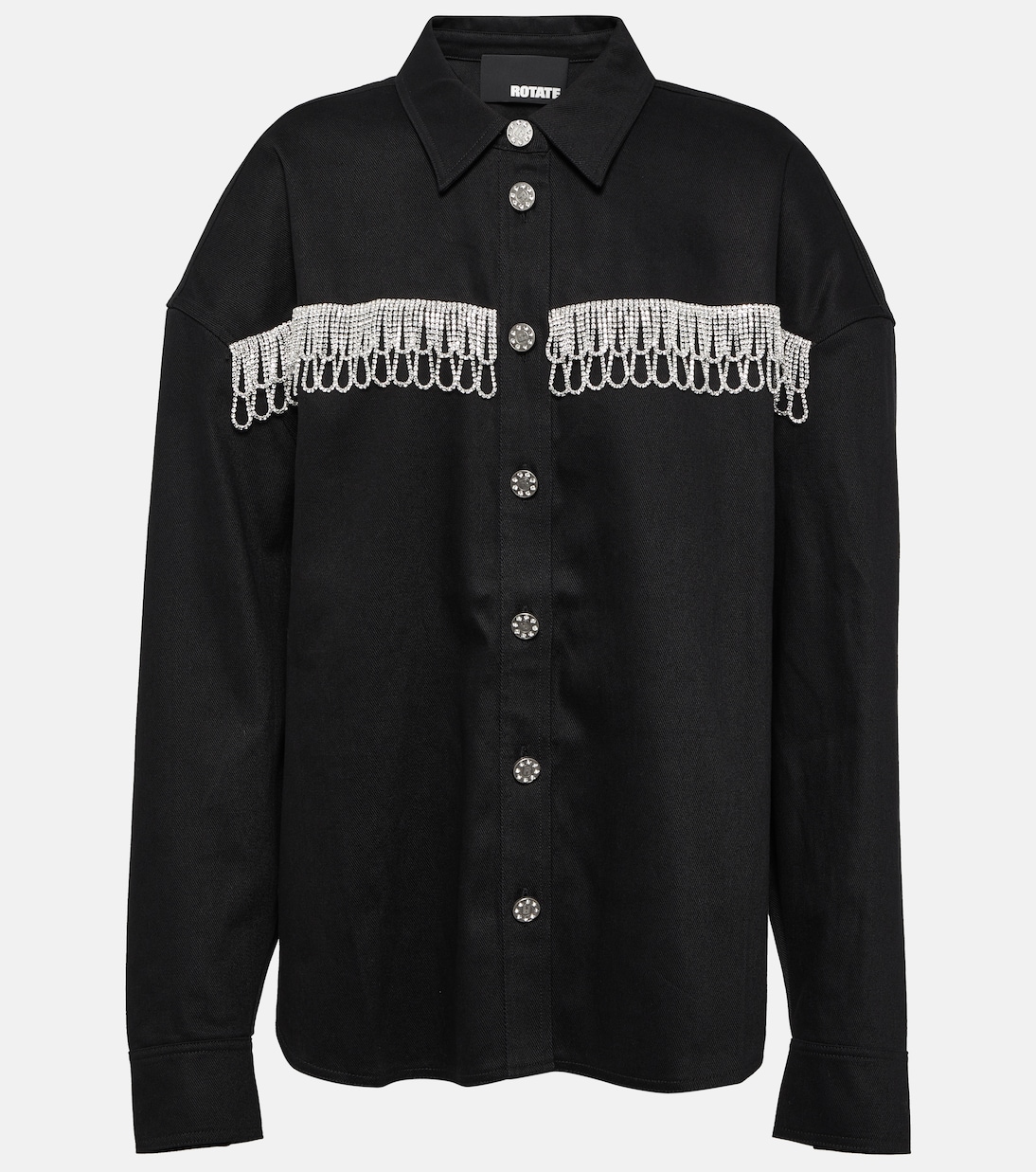 Verzierte Oversize-Jeansjacke | Rotate