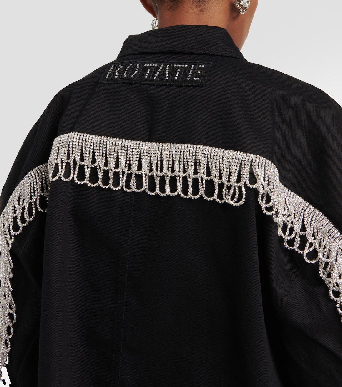 Verzierte Oversize-Jeansjacke | Rotate