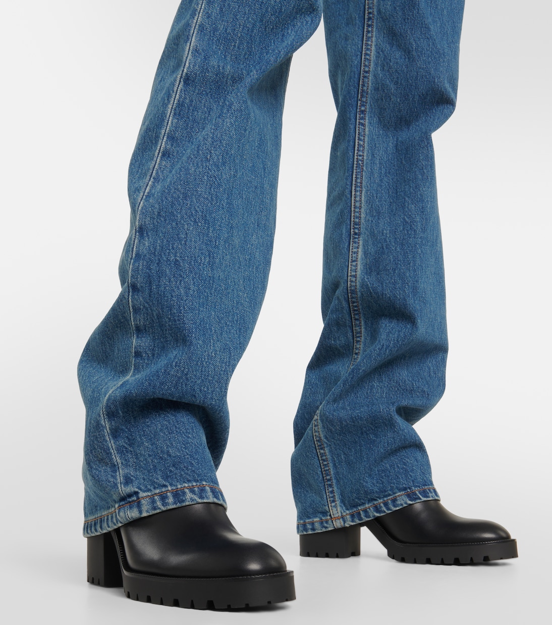 High-rise straight-leg jeans | Burberry
