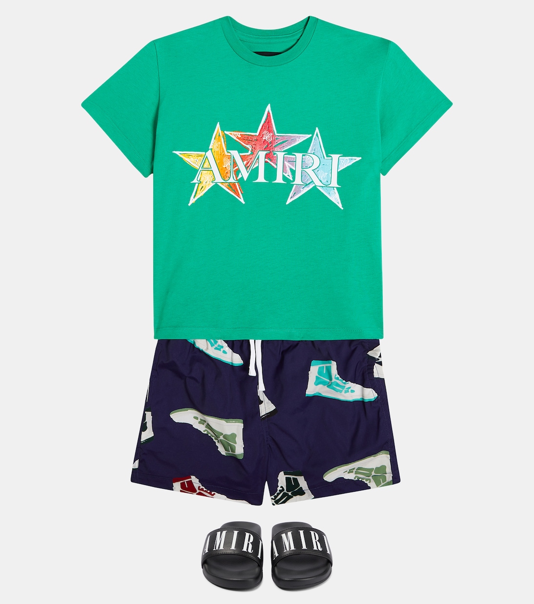 Skel Top printed swim trunks | Amiri Kids