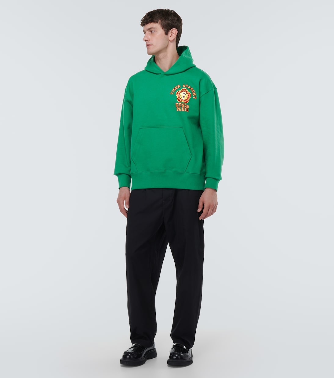 Felpa in cotone con cappuccio e stampa | Kenzo