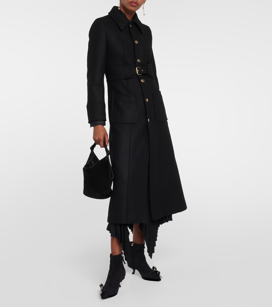 Virgule Bow suede ankle boots | Roger Vivier