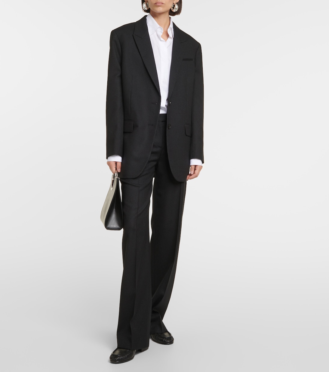 Blazer rayé en laine vierge | The Row