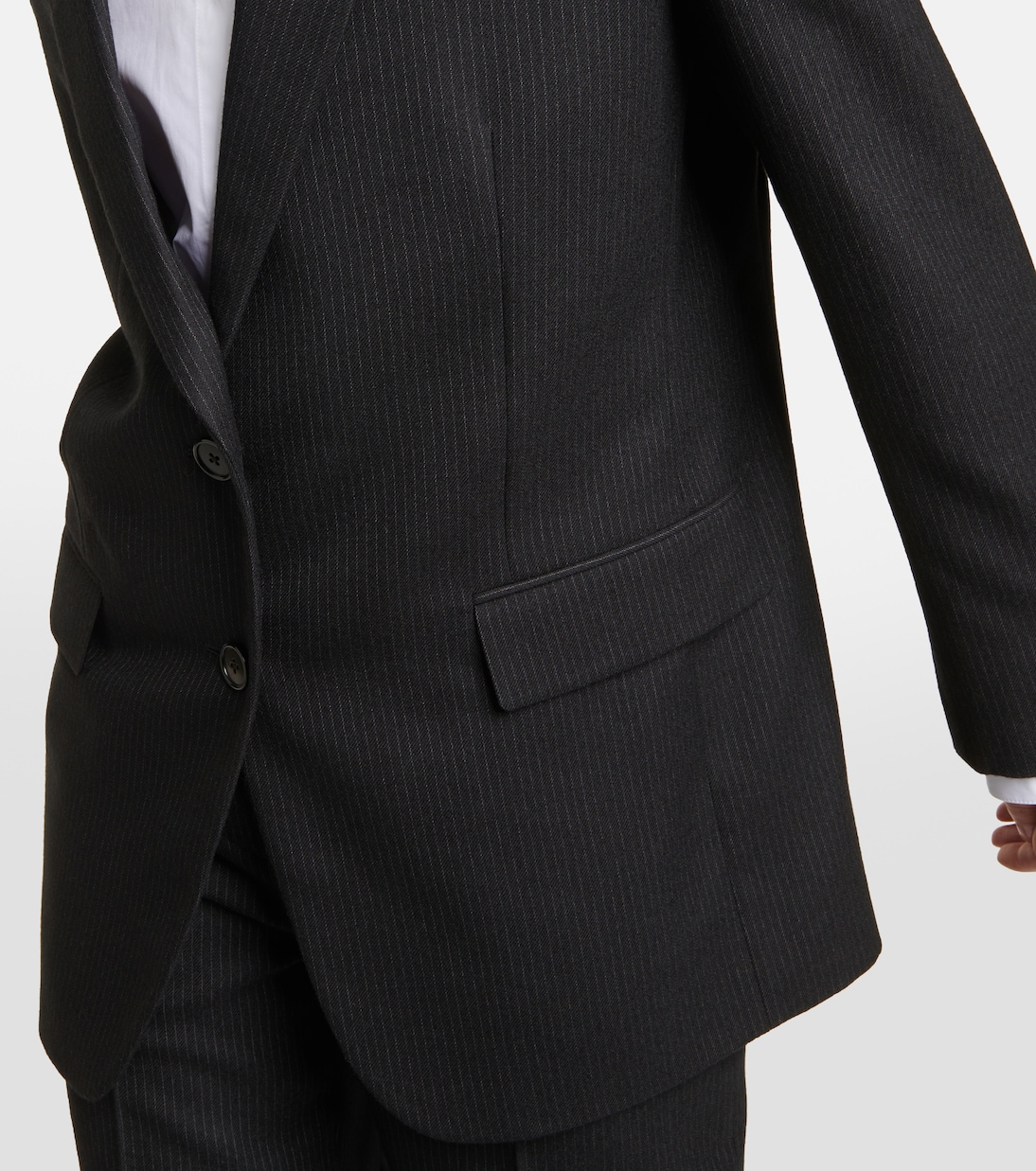 Blazer rayé en laine vierge | The Row