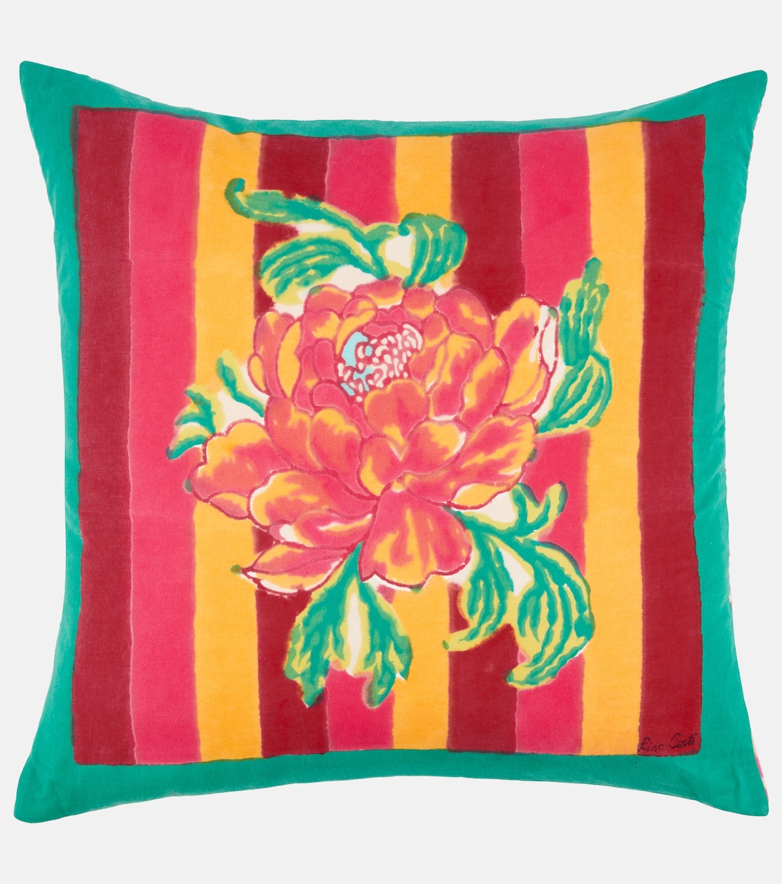 Camelia Small cotton cushion | Lisa Corti