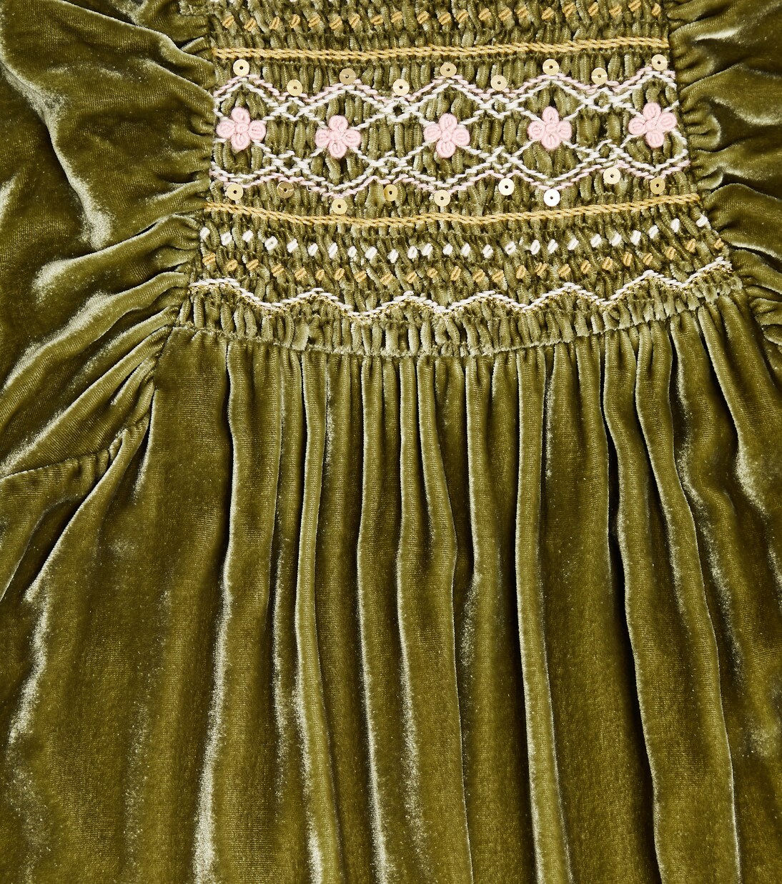 Abito Olivina in velluto | Louise Misha