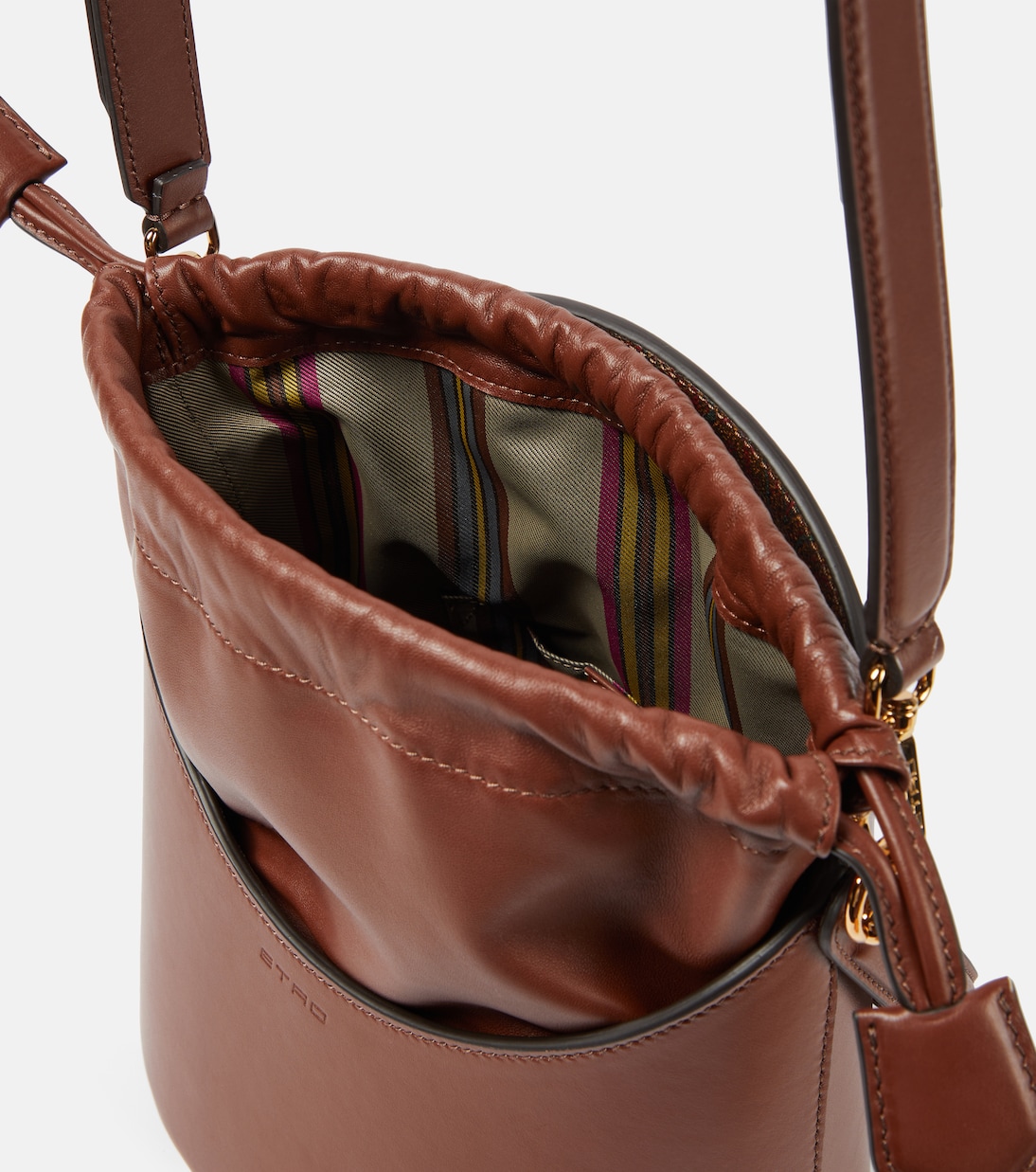 Secchiello Saturno Medium in pelle | Etro