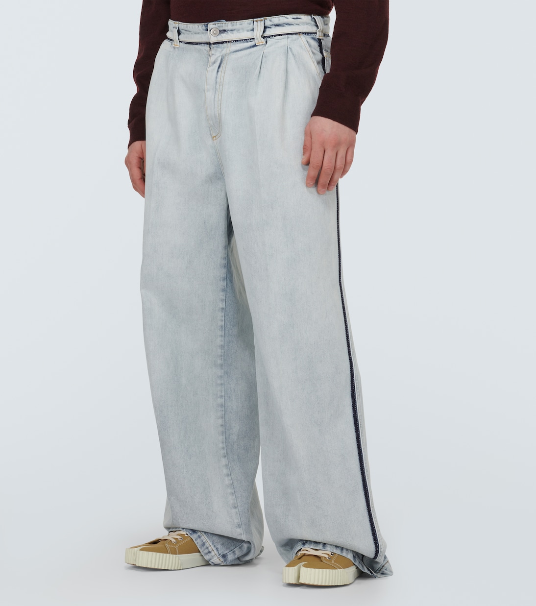 Jeans a gamba larga e vita alta | Maison Margiela