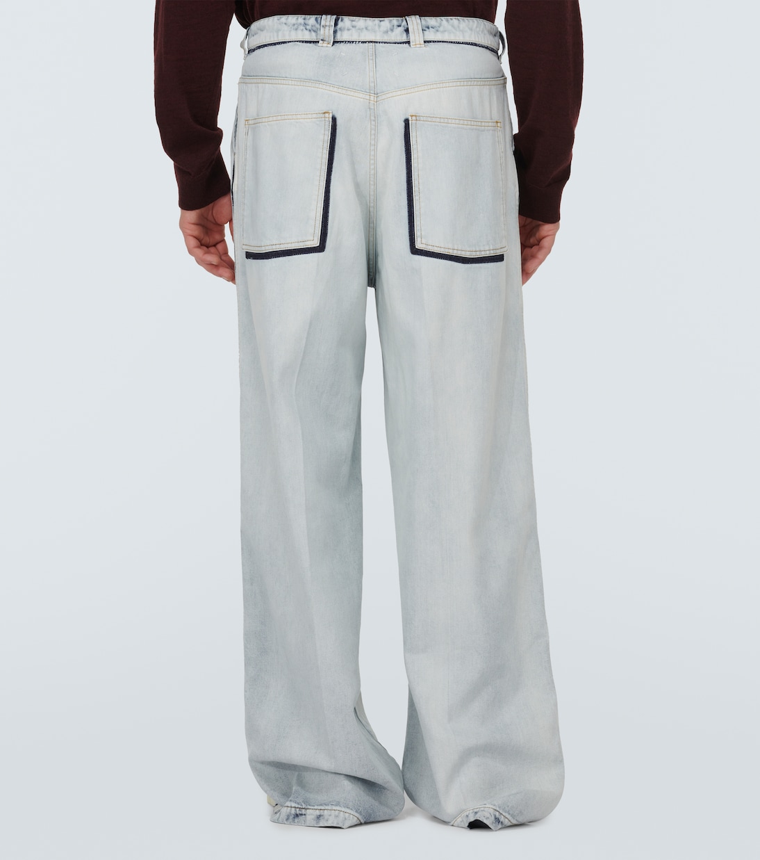 Jeans a gamba larga e vita alta | Maison Margiela
