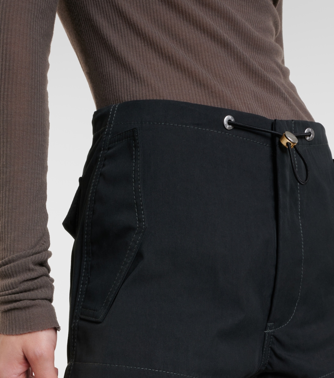 Shorts in misto cotone a vita alta | Dion Lee