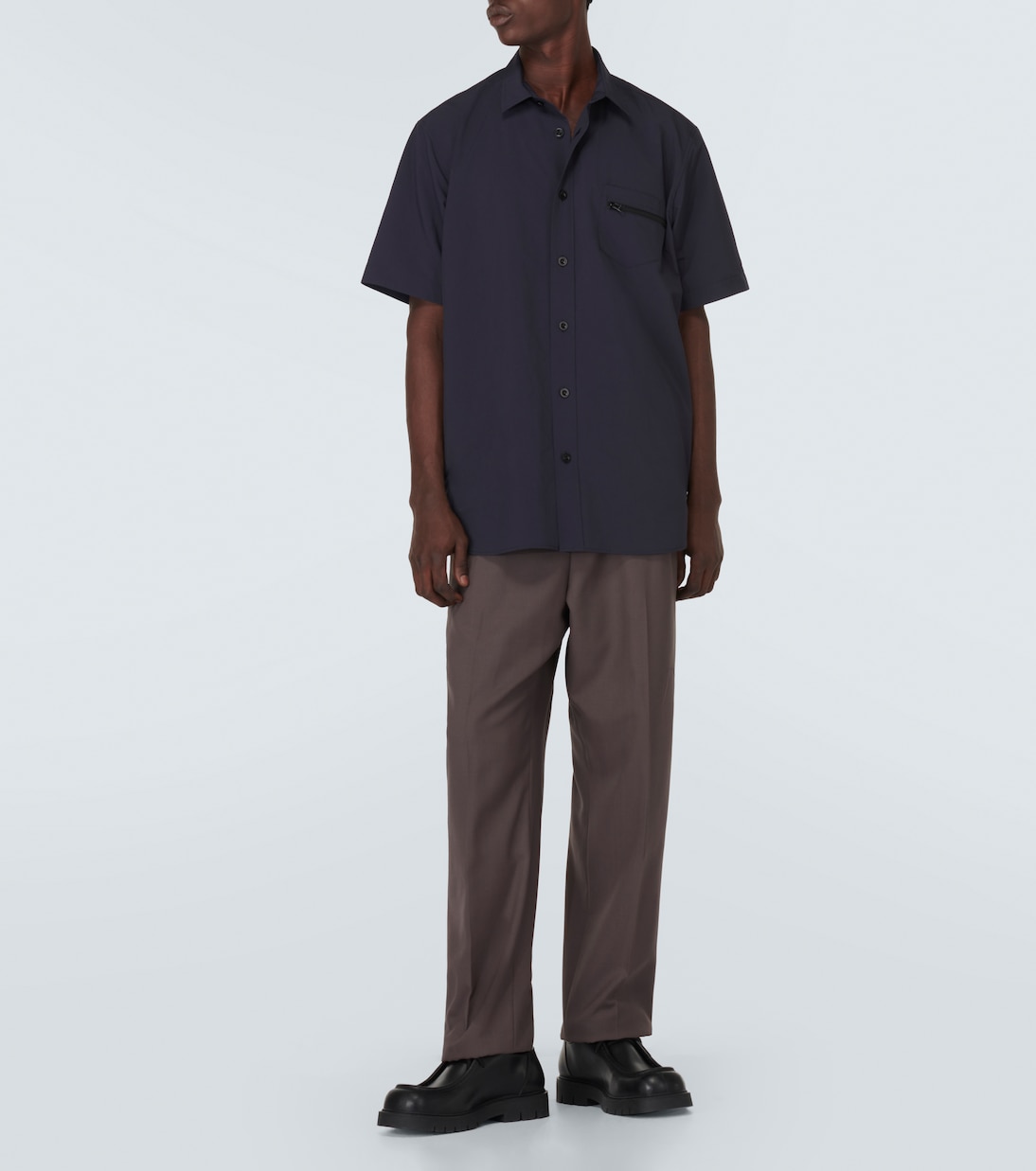 Camisa bowling de tafetán | Sacai