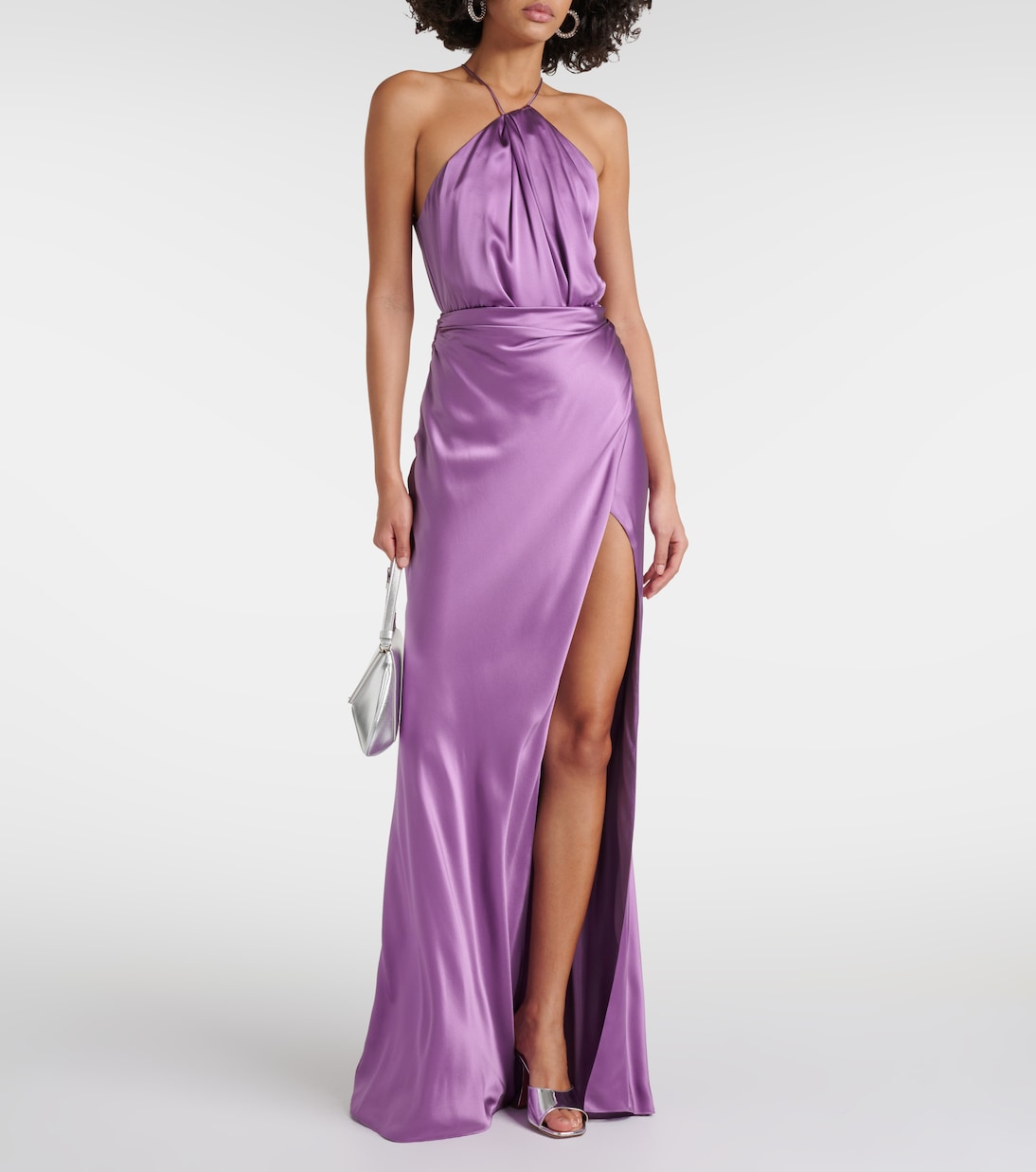 Asymmetric silk gown | The Sei