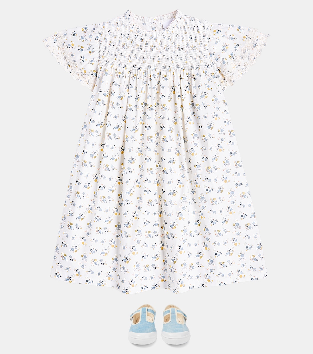 Robe Vanya en coton mélangé à fleurs | C'era Una Volta