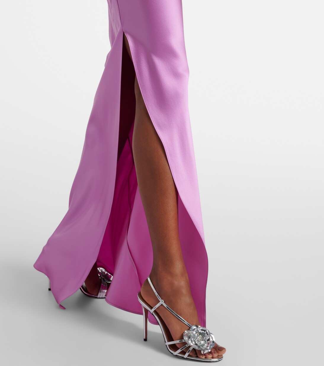 Elegante Opera one-shoulder silk gown | Max Mara