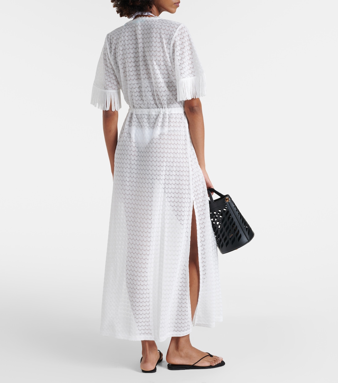 Phoebe fringed kaftan | Melissa Odabash