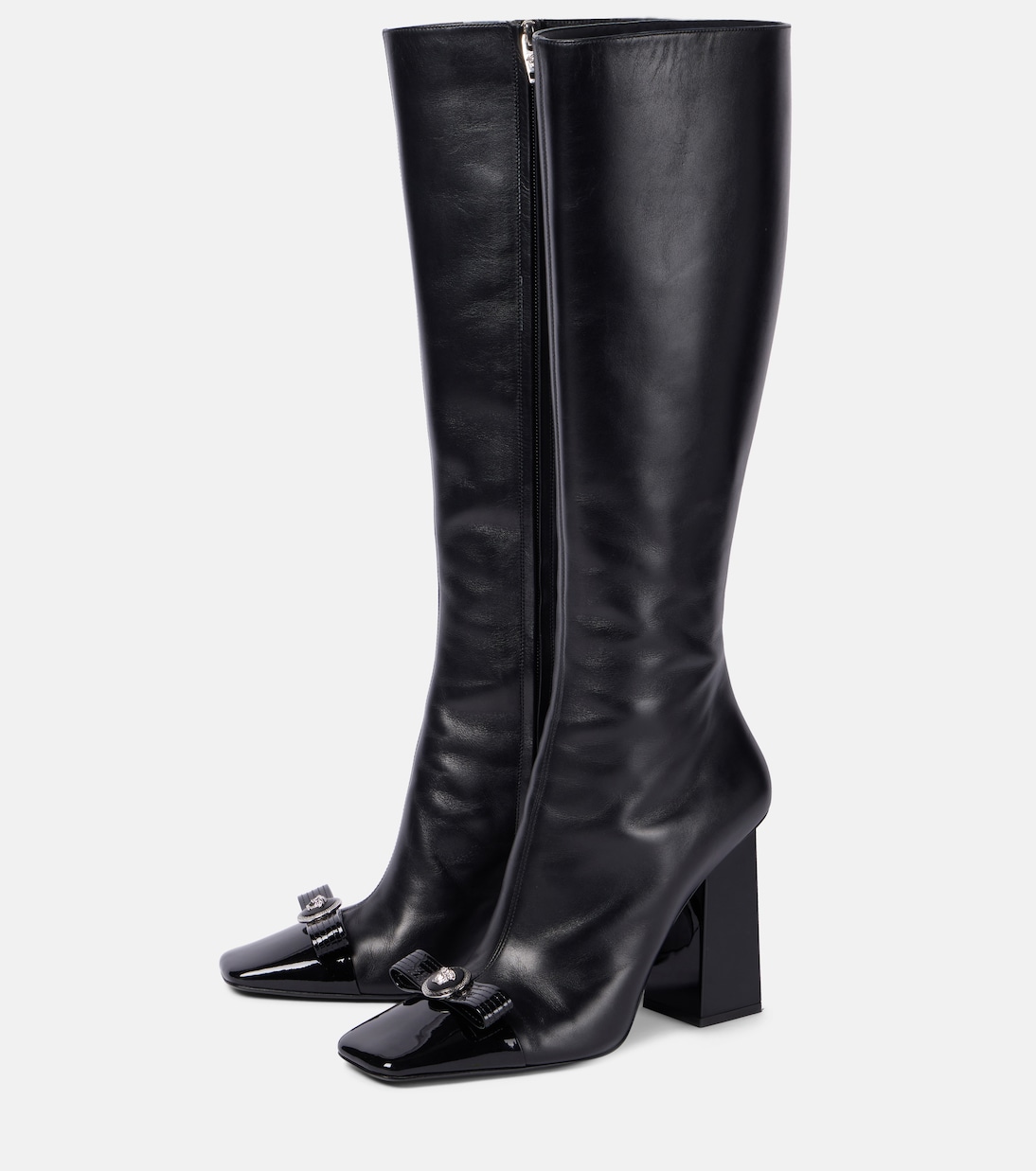 Stivali Gianni Ribbon in pelle | Versace