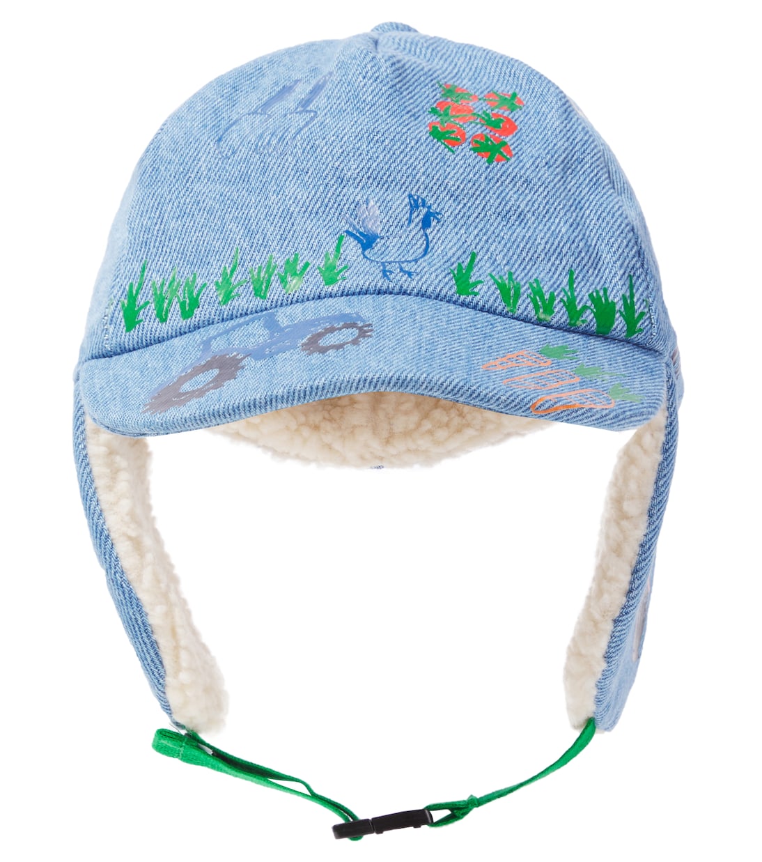 Cappello in denim con ricamo | Stella McCartney Kids