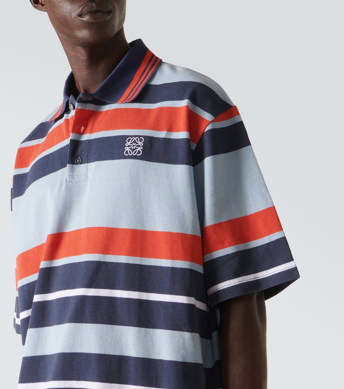 Polo Paula’s Ibiza rayé en coton et lin | Loewe