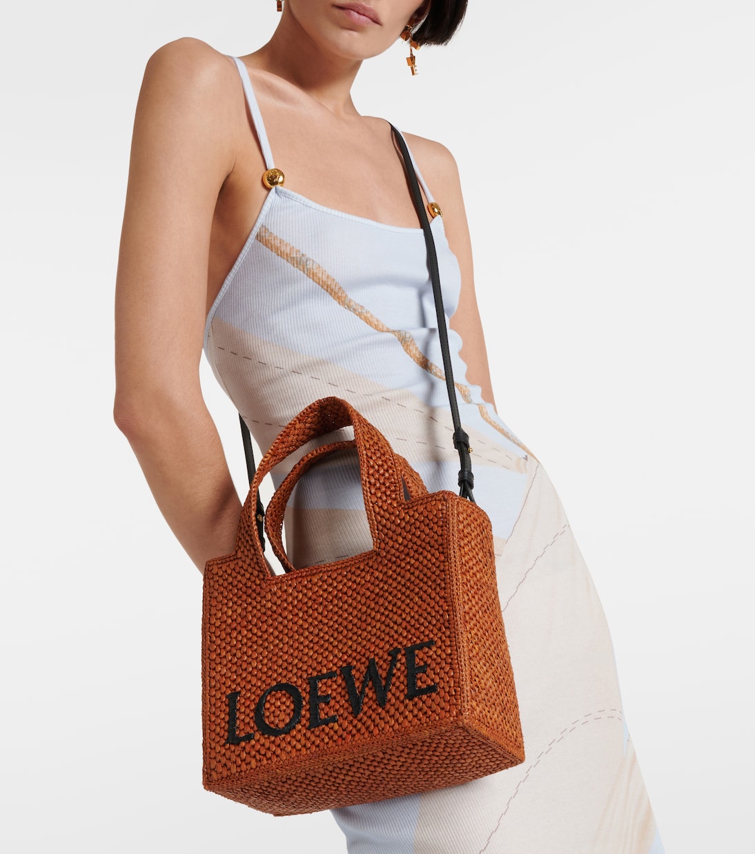 Cabas Paula’s Ibiza Font Small en raphia | Loewe