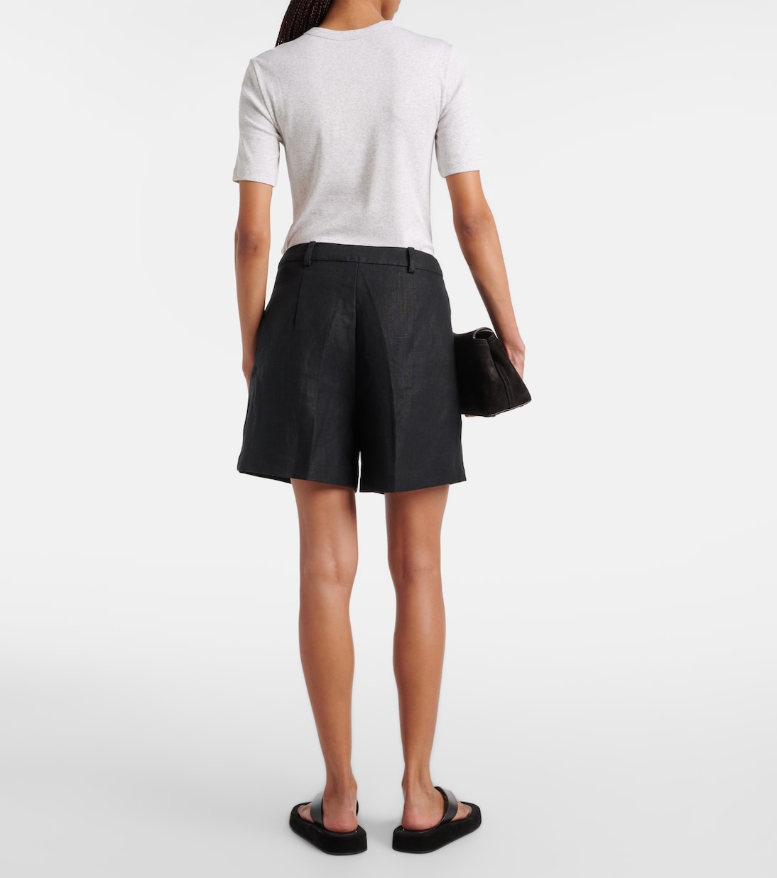 Shorts Antibes in lino a vita alta | Faithfull