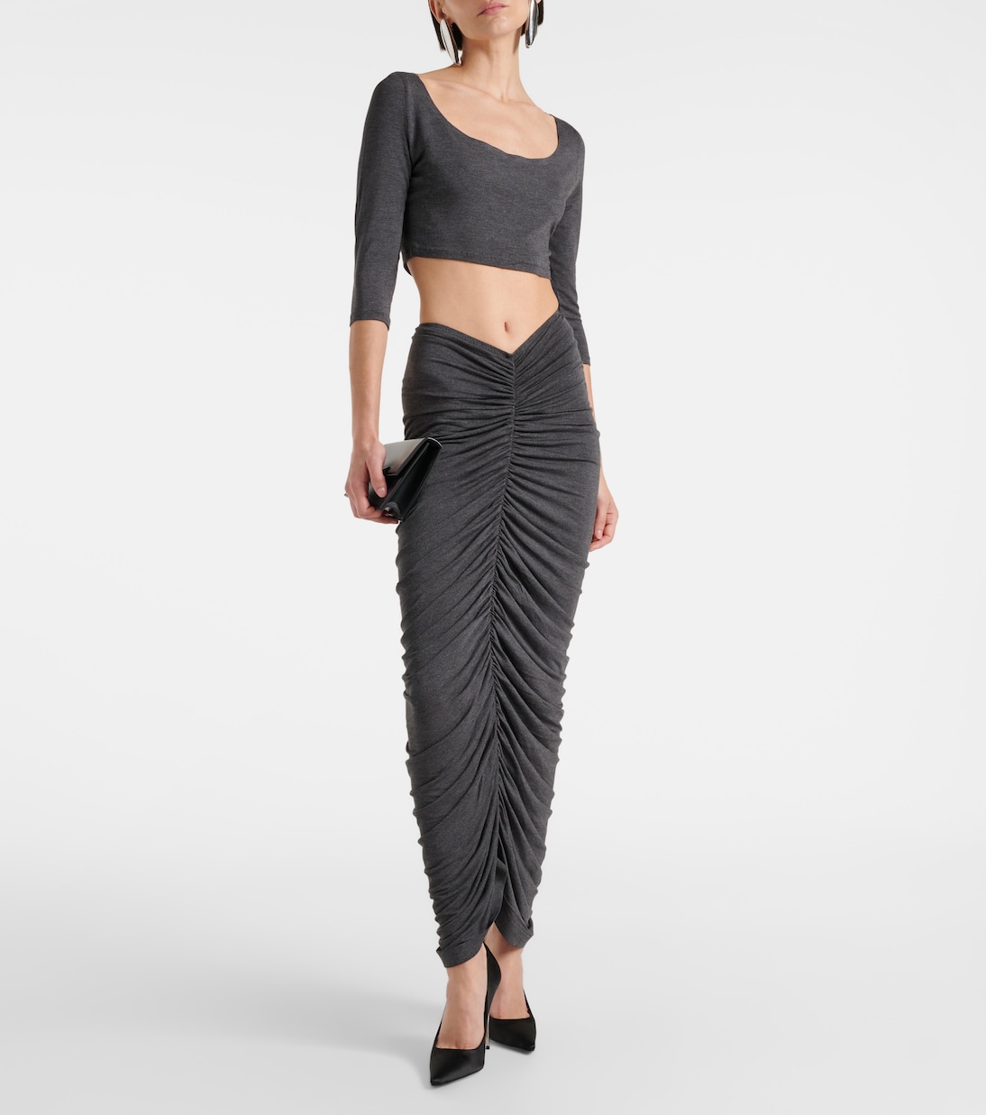Jersey crop top | Norma Kamali