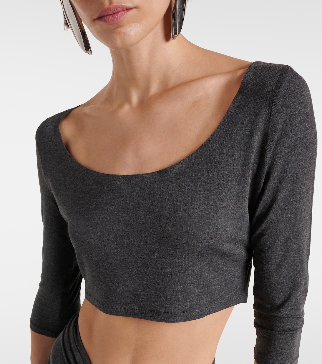 Jersey crop top | Norma Kamali