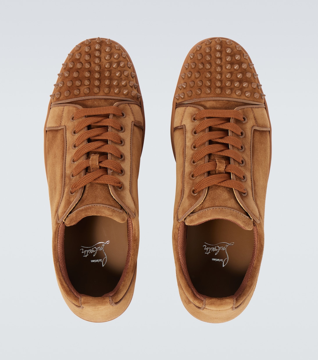 Sneakers Louis Junior Spikes in suede | Christian Louboutin