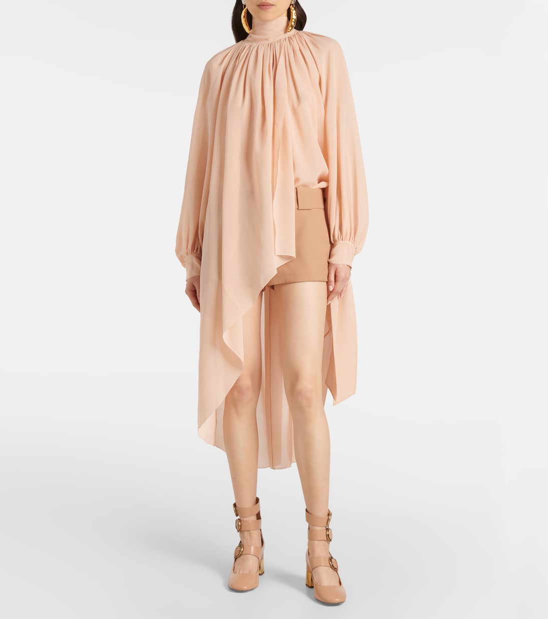 Robe midi en soie | Chloé